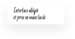 Interface allégée